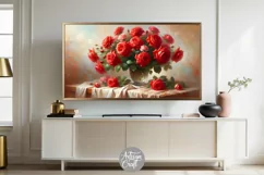 Rose Frame TV art, Valentine Frame TV art, red roses Product Image 2