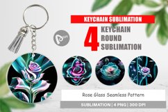 Keychain Rose Glass Pattern Product Image 1