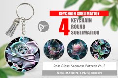 Keychain Rose Glass Pattern Product Image 1