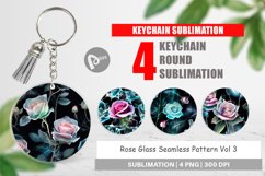 Keychain Rose Glass Pattern Product Image 1