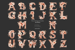 GlamArtZhanna, Rose gold alphabet, Rose gold letters, Elegant Letters, Glitter Letters, Pink alphabet, Pink letters, Alphabet letters, Letters printable, Alphabet printable, Wedding letters, Rose gold flower png, Invitation letters, Pink Floral letters