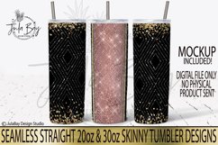 Rose Gold and Black Glitter Tumbler Sublimation Bundle PNG Bling Elegant Wedding Bridesmaid New Years