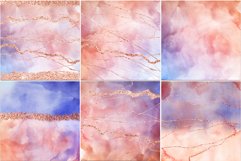 12 Azure &amp; Rose Gold Textures with Metallic Veins - JPG Product Image 4