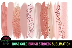 ROSE GOLD BRUSH STROKES SUBLIMATION- BRUSH STROKES BACKGROUND PNG