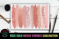 ROSE GOLD BRUSH STROKES SUBLIMATION- BRUSH STROKES BACKGROUND PNG