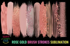 ROSE GOLD BRUSH STROKES SUBLIMATION- BRUSH STROKES BACKGROUND PNG