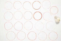 Rose Gold Circles &amp; Round Watercolor Shapes for LOGO - PNG Product Image 4
