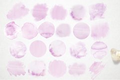 Rose Gold Circles &amp; Round Watercolor Shapes for LOGO - PNG Product Image 3