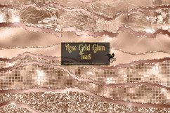 Rose Gold Glam Tears Clipart Product Image 1