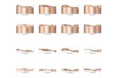 Rose Gold Glam Tears Clipart Product Image 2