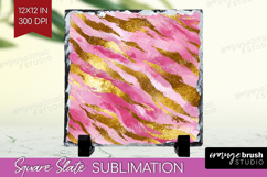 Rose Gold Texture Slate PNG - Glitter Background Square Product Image 1