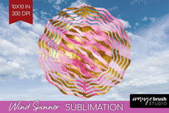 Rose Gold Texture Wind Spinner Sublimation PNG - Glitter Product Image 1