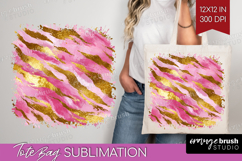 Rose Gold Texture Tote Bag - Glitter Background Tote Bag PNG Product Image 1