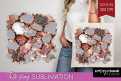Rose Gold Texture Tote Bag - Glitter Background Tote Bag PNG Product Image 1
