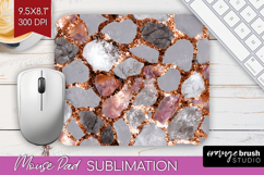 Rose Gold Texture Mouse Pad Sublimation - Glitter Background Product Image 1