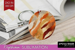 Rose Gold Texture Keychain PNG - Glitter Background Keychain Product Image 1