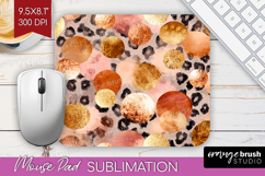 Rose Gold Texture Mouse Pad Sublimation - Glitter Background Product Image 1