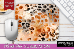Rose Gold Texture Mouse Pad Sublimation - Glitter Background Product Image 1
