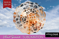 Rose Gold Texture Wind Spinner Sublimation PNG - Glitter Product Image 1