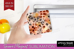Rose Gold Texture Magnet Sublimation - Glitter Background Product Image 1