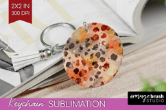 Rose Gold Texture Keychain PNG - Glitter Background Keychain Product Image 1