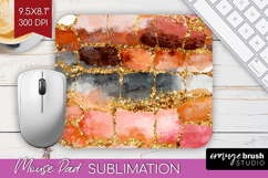 Rose Gold Texture Mouse Pad Sublimation - Glitter Background Product Image 1