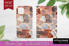 Rose Gold Texture Phone Case PNG - Glitter Background Case Product Image 1