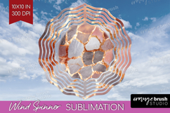 Rose Gold Texture Wind Spinner Sublimation PNG - Glitter Product Image 1