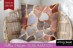 Rose Gold Texture Pillow Sublimation - Glitter Background Product Image 1