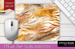 Rose Gold Texture Mouse Pad Sublimation - Glitter Background Product Image 1