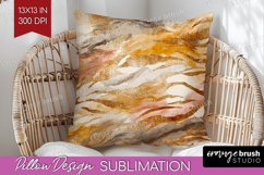Rose Gold Texture Pillow Sublimation - Glitter Background Product Image 1