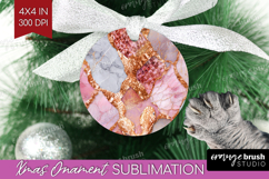 Rose Gold Texture Ornament PNG - Glitter Background PNG Product Image 1