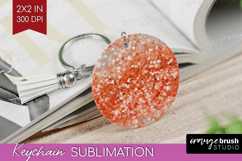 Rose Gold Texture Keychain PNG - Glitter Background Keychain Product Image 1