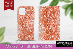 Rose Gold Texture Phone Case PNG - Glitter Background Case Product Image 1