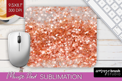 Rose Gold Texture Mouse Pad Sublimation - Glitter Background Product Image 1