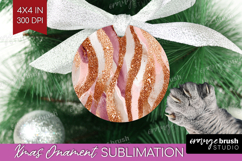 Rose Gold Texture Ornament PNG - Glitter Background PNG Product Image 1