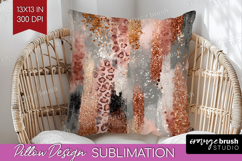 Rose Gold Texture Pillow Sublimation - Glitter Background Product Image 1