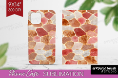 Rose Gold Texture Phone Case PNG - Glitter Background Case Product Image 1