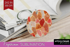 Rose Gold Texture Keychain PNG - Glitter Background Keychain Product Image 1