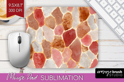 Rose Gold Texture Mouse Pad Sublimation - Glitter Background Product Image 1