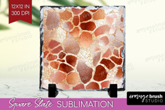 Rose Gold Texture Slate PNG - Glitter Background Square Product Image 1