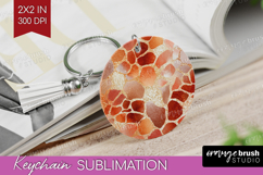 Rose Gold Texture Keychain PNG - Glitter Background Keychain Product Image 1