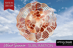 Rose Gold Texture Wind Spinner Sublimation PNG - Glitter Product Image 1