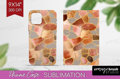 Rose Gold Texture Phone Case PNG - Glitter Background Case Product Image 1