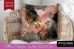 Rose Gold Texture Pillow Sublimation - Glitter Background Product Image 1