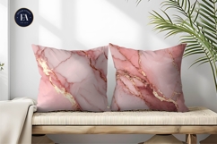 Marble Rose Gold Soft Pink Stone Pattern Digital Paper Product Image 2