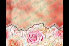 Rose Gold and pink flowers Tumbler Wrap Product Image 2