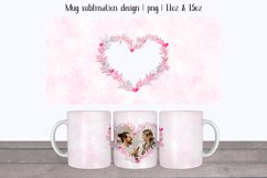 Mug wrap sublimation. Mug photo with wildflowers. 11oz Product Image 1