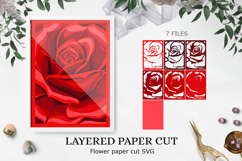 BUNDLE Flowers paper cut / Roses shadow box Product Image 2