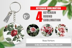 Keychain Rose Pattern Product Image 1